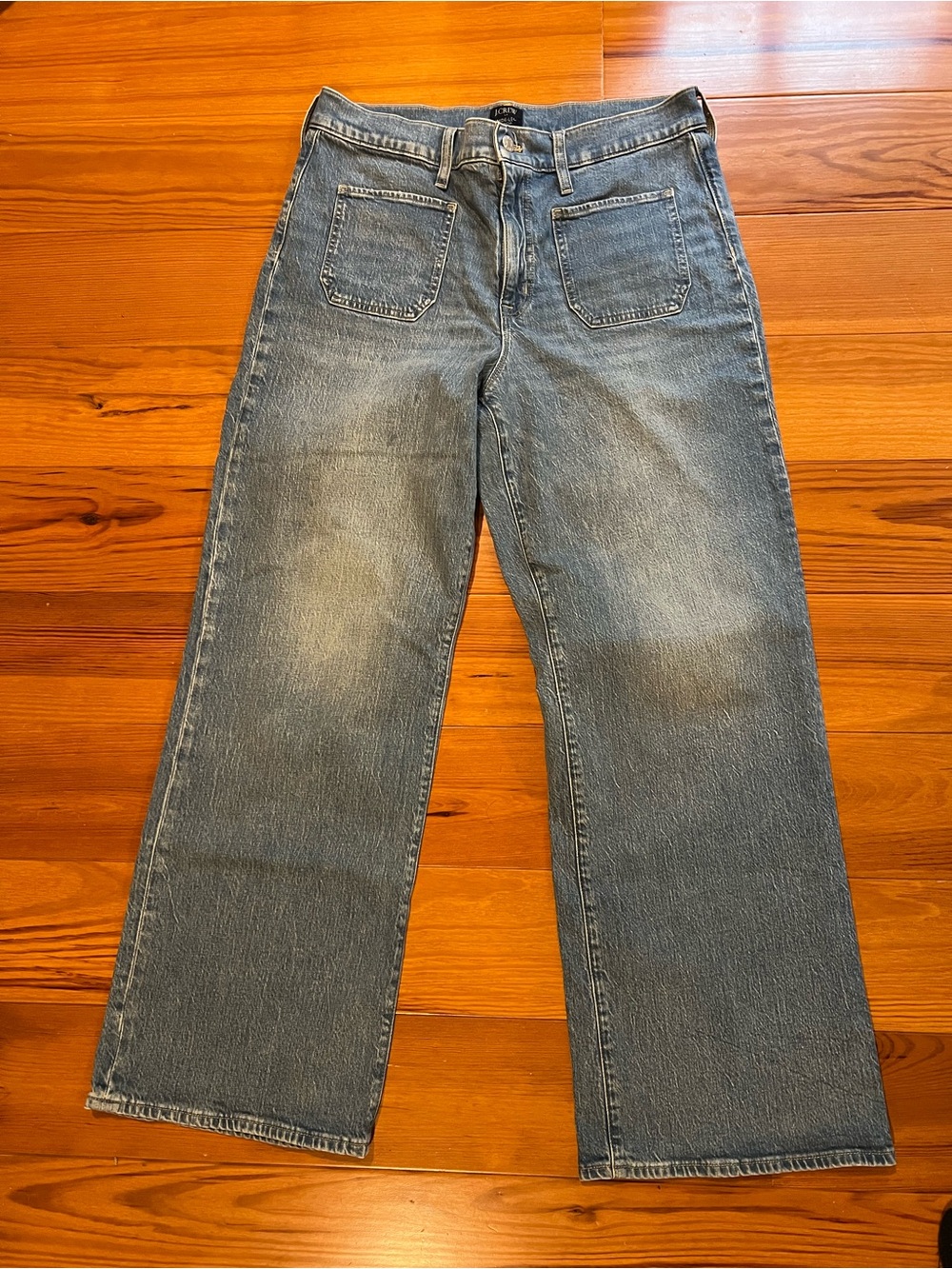 J Crew wide leg crop denim